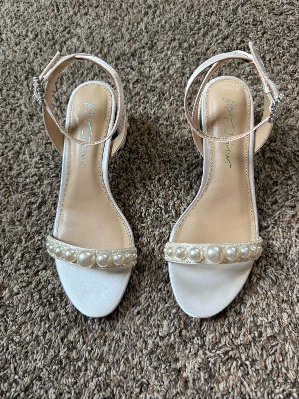 Betsey Johnson Bridal Heels - Picture 2 of 5